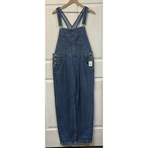 We The Free Ziggy Overalls Women's Large Straight Leg Denim New